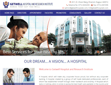 Tablet Screenshot of getwellhospitals.com